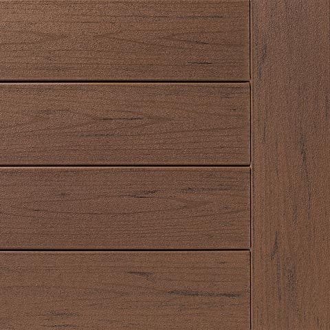 Brown Oak Decking Swatch TimberTech Composite Terrain Collection